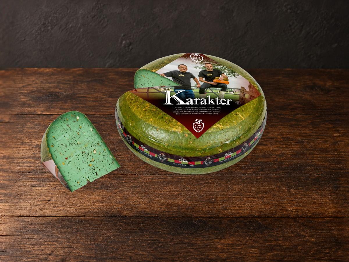 Groene pestokaas