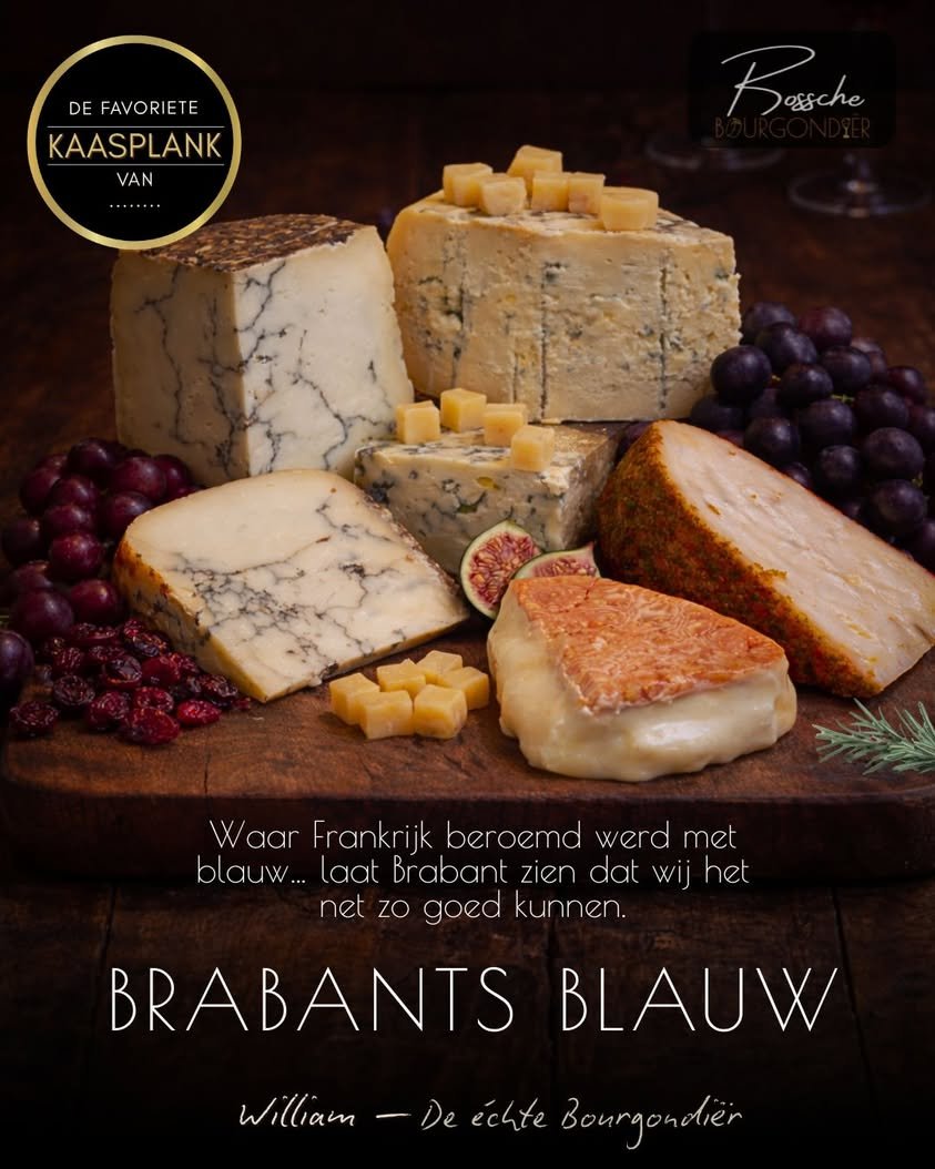 Kaasplank met Brabants Blauw, de favoriete plank van William